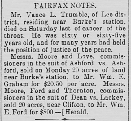 AG18980225 Fairfax Notes Vance Trumble Death