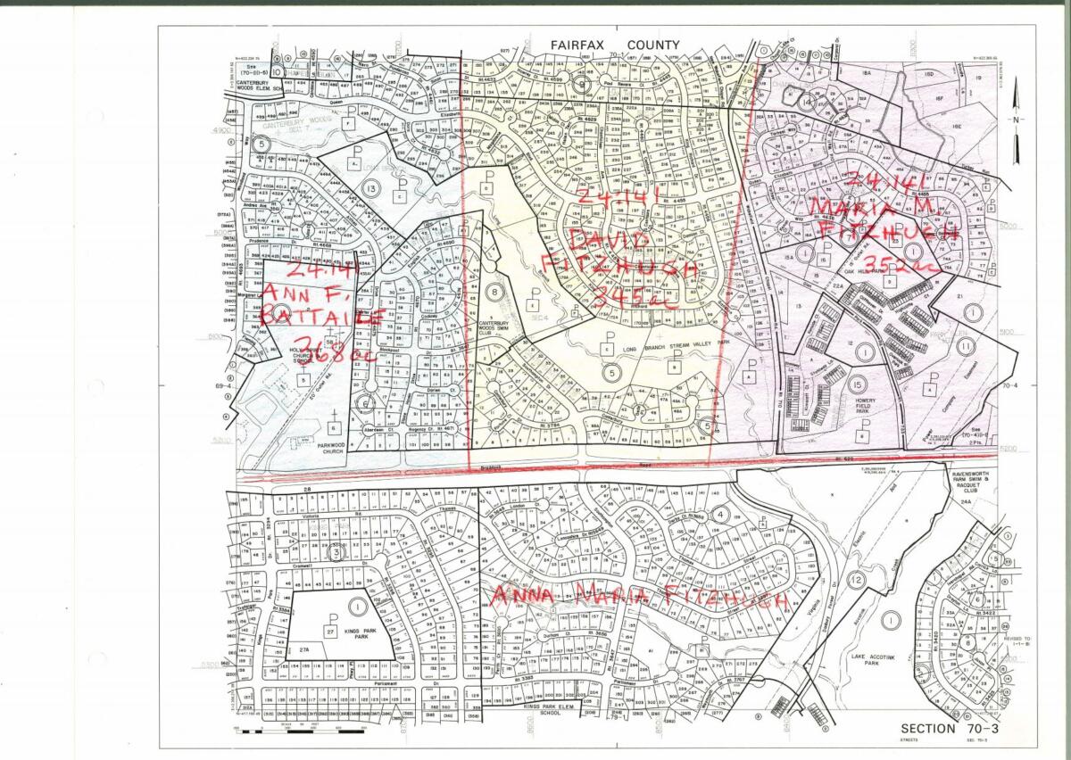 Canterbury Woods Fitzhugh owners of land 1860 LR