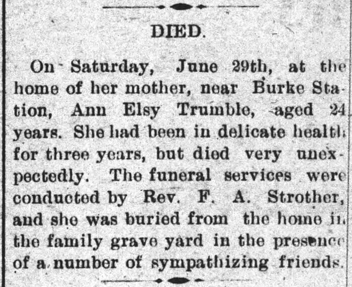 FHE19070705 Ann Elsy Trumble Daniels Death Notice